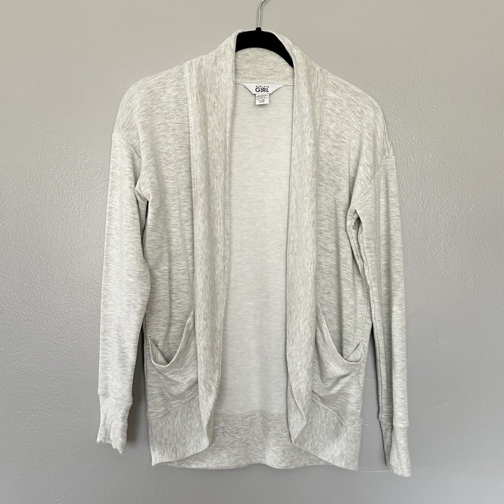 Athleta Girl Wrap ‘n Roll Sweatshirt 2.0 Heather Grey Sz L / 12